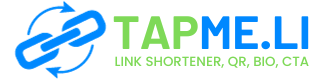 Tapme.li - Convenient link shortener and tool for creating BIO pages with QR codes and CTA overlays